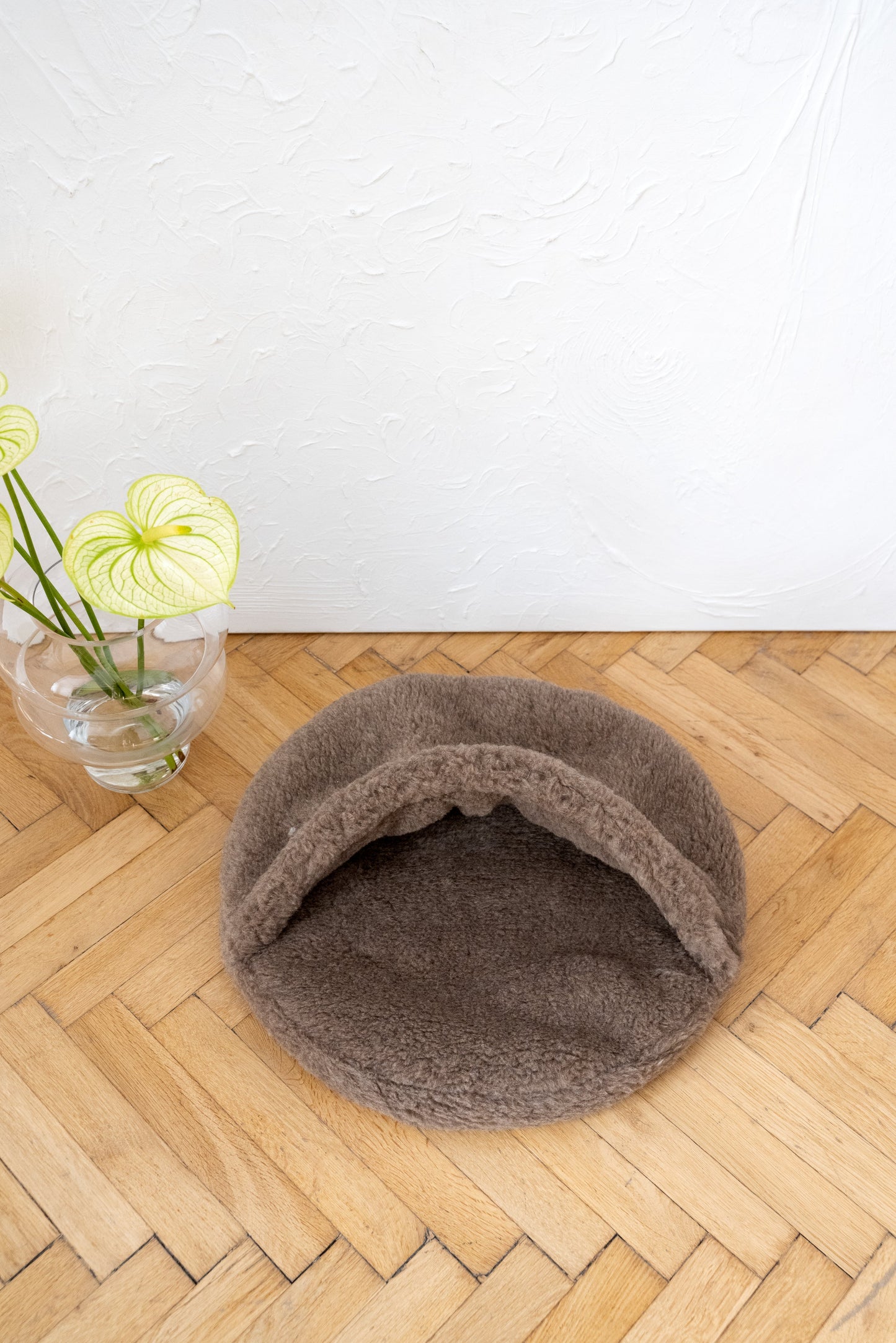 Natural Wool Pet Cave - Beige-3