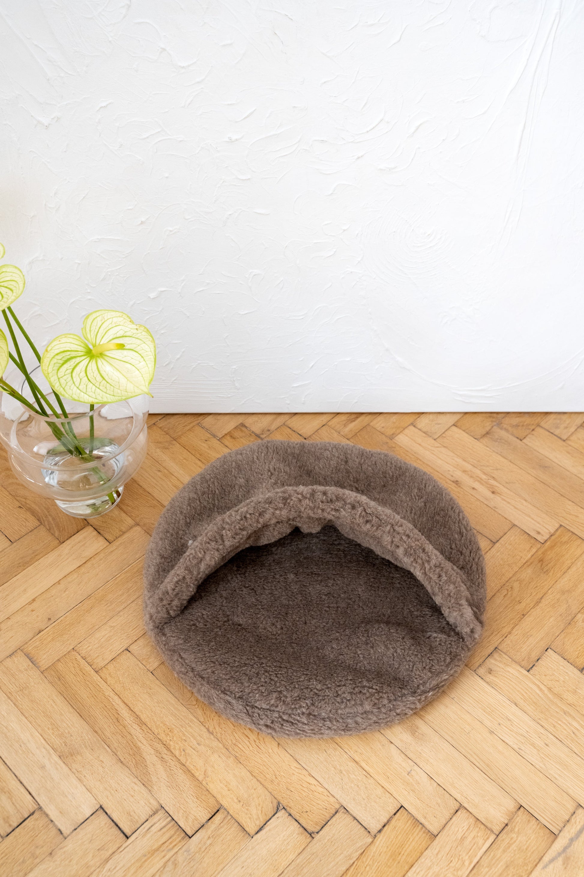 Natural Wool Pet Cave - Beige-3